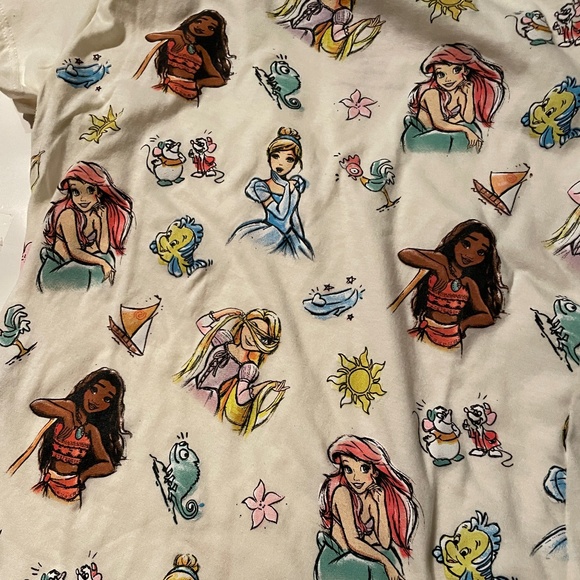 Disney Princess Moana Ariel Cinderella Rapunzel Child T-Shirt - Picture 3 of 7